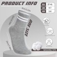 thumbnail image 6 of 8 Pairs Womens Crew Socks Striped Women Sports Crew Socks, Size 6-8, 6 of 7