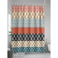 thumbnail image 5 of Shower Curtain Boho Stripe Tribal Vintage Shower Curtains for Bathroom, Waterproof Polyester Shower Curtain Set with Hooks, Extra Long 72" x 84" Bohemian Style Pattern, 5 of 6