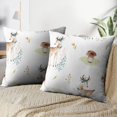 thumbnail image 3 of LALILO Throw Pillow Covers Cute Baby Deer Animal Nursery Children Cushion Cover 18" x 18", 2 Pack, 3 of 6