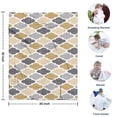 thumbnail image 4 of Multicolor Geometric Quatrefoil Pattern Blanket,Comfortable Soft Flannel Throw Blanket,All Season,Warm Lightweight Blankets for Sofa Bed Couch Living Room Chair,30"x40", 4 of 4