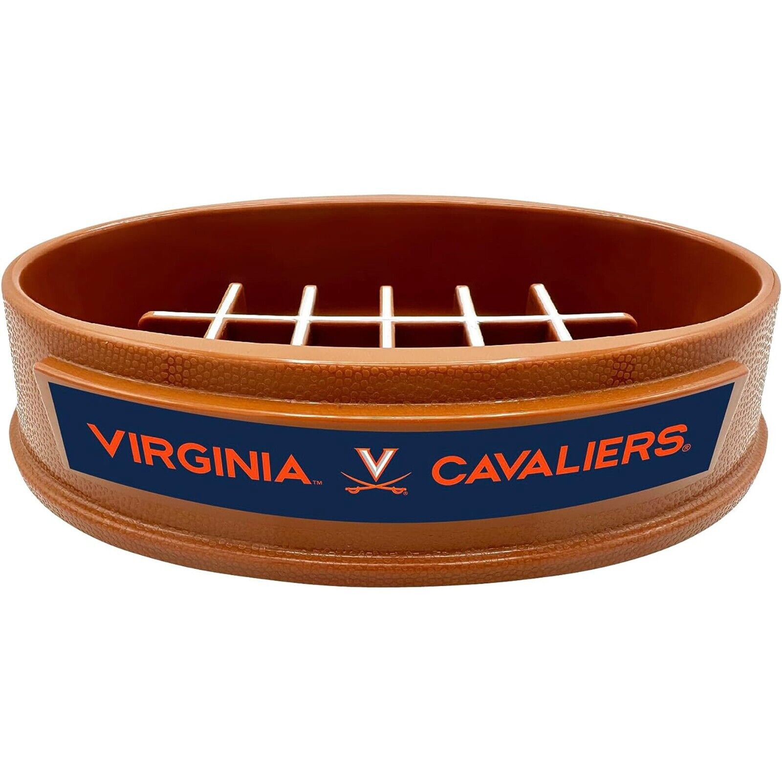 Pets First NCAA Virginia Cavaliers Super-Bowl Slow Feeder Bowl for Dogs and Cats with Non-Slip Mat