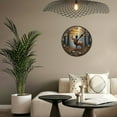 thumbnail image 5 of Wall Clock Decorative - Vintage Brown Deer Print 2D Vintage Wall Clocks Battery Operated Silent Non-Ticking for Bedroom, Living Room, Kitchen, Office, Classroom, 10 Inch, 5 of 7