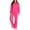 Hot Pink, variant on Aoujea Up to 50% off Womens Sweatsuits Plus Size Round Neck Solid Color Long Sleeved Shirt Elastic Waist Pocket Split Pants on Clearance