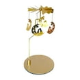 thumbnail image 3 of Abbracc Metal Rotating Candle Holder Candlestick Candle Storage Tray Modern Romantic Tea Moon, 3 of 9