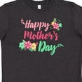 thumbnail image 4 of Inktastic Happy Mothers Day with Flowers Youth T-Shirt, 4 of 5
