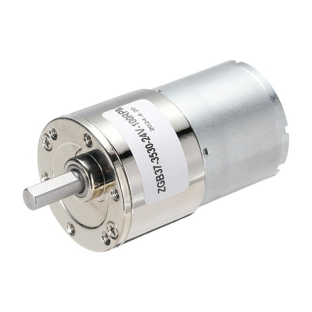 ZGB37-3530 DC 24V 100RPM Micro Motor High-Speed Geared Motor DIY RC Cars Remote Control Shaft 6mm Diameter