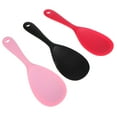 thumbnail image 3 of Shisuyan 3pcs Rice Cooker Spoon Scoop Non Stick Silicone Serving Paddle Heat Resistant Spatula Household Kitchen Tool For Stirring, 3 of 8