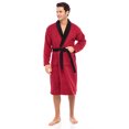 thumbnail image 3 of Skylinewears Men Terry Cotton Robe Contrast Bathrobe Shawl Collar Spa Bathrobe for Men Luxury Shower Robe Long Shawl Collar Bathrobe, 3 of 7