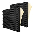 thumbnail image 1 of Paquete de 12 Paneles Espuma AcúStica Autoadhesivos Panel Pared Tratamiento InsonorizacióN IgníFugo, Reduce la Ruido para Estudio, Etc., 1 of 10
