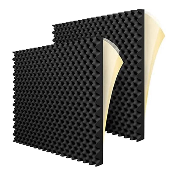 12 Pack Self Adhesive Acoustic Foam Panels Fireproof Soundproofing Treatment Wall Panel,Reduce Noise for Studio,Etc