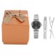 thumbnail image 1 of Conjunto de reloj NikouMX para mujer Plata Rosa Blanco, 1 of 8