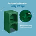 thumbnail image 6 of ECR4Kids Tri-Me 3-In-1 Multipurpose Outdoor Cube Chair, Children's Furniture, Green, 6 of 9