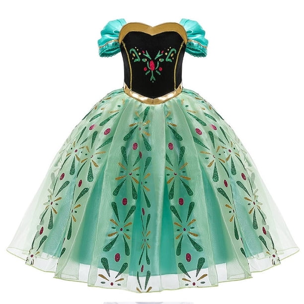 Vestido de princesa Jasmine para niñas, disfraz de sirena, Elsa, Anna, Bella, Rapunzel, Blancanieves, Cenicienta, Aurora