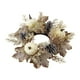 thumbnail image 3 of Mini corona de otoño con forma de vela, guirnalda de velas, hojas artificiales de mesa, corona de calabaza para Halloween y otoño. Blanco, 3 of 9