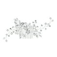 thumbnail image 1 of Pasador de novia, plateado, con perlas y brillantes, para boda y damas de honor, 1 of 6