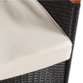 thumbnail image 4 of vidaXL 9 Piece Outdoor Dining Set with Cushions Poly Rattan, 4 of 5