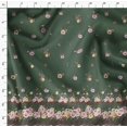 thumbnail image 4 of Soimoi Green Poly Georgette Fabric Floral Panel Print Sewing Fabric BTY 52 Inch Wide, 4 of 5