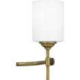 thumbnail image 3 of Quoizel Aria 4-Light 31" Bathroom Vanity Light in Weathered Brass, 3 of 5