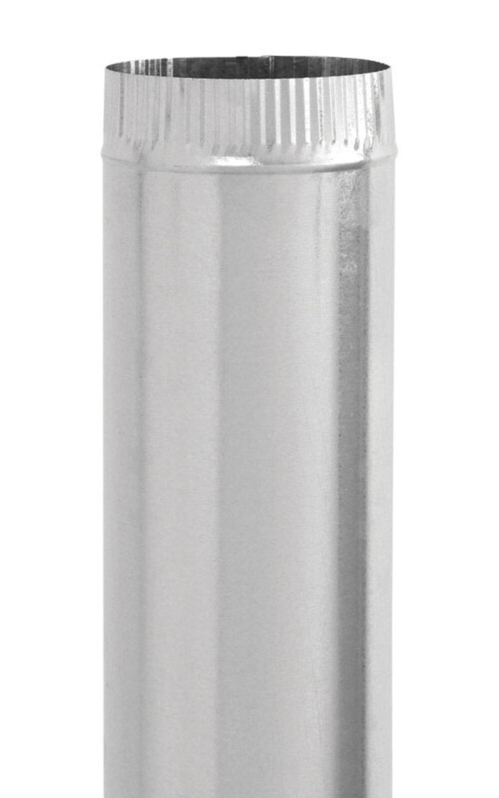 Imperial GV0380 Duct Pipe, 6 in Dia, 24 in L, 26 Gauge, Galvanized Steel, Galvanized