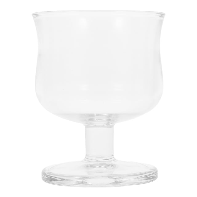 Verre à Cocktail Unique à Pied Court Verres à Café Réutilisables Décoratifs pour Fêtes et Mariages