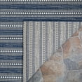 thumbnail image 3 of Couristan Afuera Beachcomber 6' x 9' Marine Striped Nautical Outdoor Rug, 3 of 10