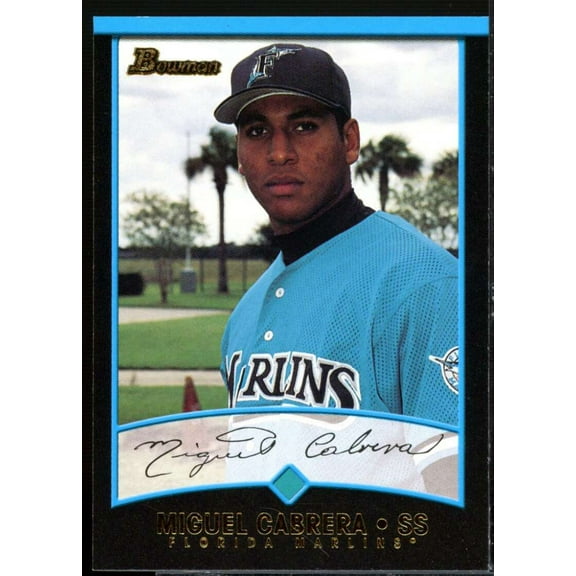 Miguel Cabrera UER Card 2001 Bowman #299