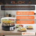 thumbnail image 3 of Deshidratador De Alimentos 5 Bandejas Frutas Verduras Negro Blick, 3 of 9