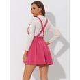 thumbnail image 4 of INSPIRE CHIC Faldas Con Tirantes De Cintura Alta Para Mujer Con Cordones Y Minifalda Con Tirantes Rosa Caliente S, 4 of 5