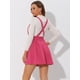 thumbnail image 4 of INSPIRE CHIC Faldas Con Tirantes De Cintura Alta Para Mujer Con Cordones Y Minifalda Con Tirantes Rosa Caliente M, 4 of 5