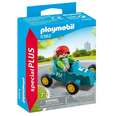 Boy with Go Kart (Special Plus) - Imaginative Play Set by Playmobil (Best Go Kart Track In Orlando)