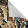 thumbnail image 2 of Ambesonne Trippy Kitchen Curtains, Bohemian Huddles of Clouds, 55"x24", Pale Brown Petrol Blue, 2 of 3