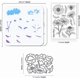 thumbnail image 2 of Sellos transparentes con diseño de margaritas y troqueles de corte con marcos de abejas y flores, con plantillas huecas para dibujar y pintar., 2 of 8