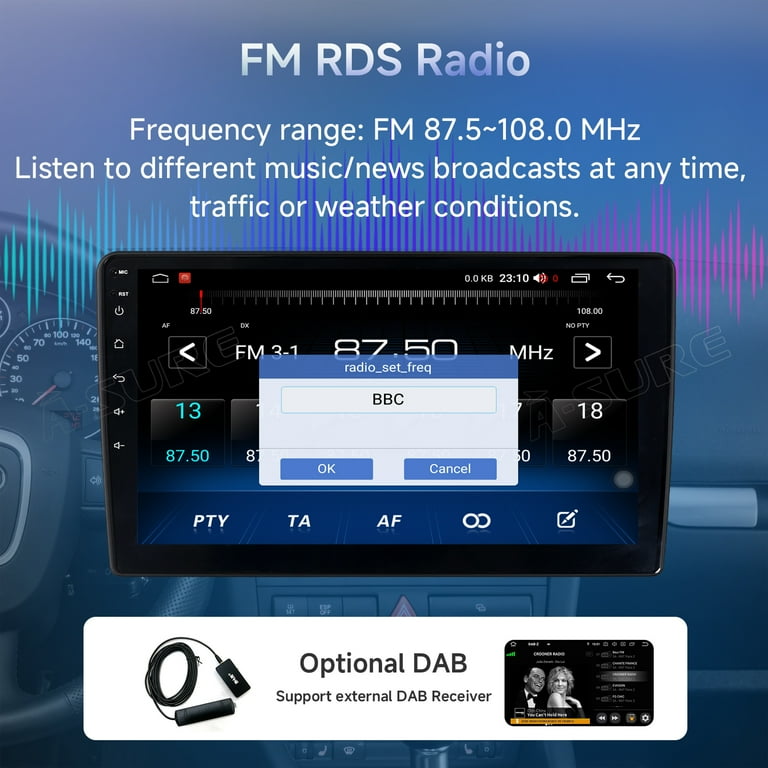 OiLiehu Autoradio Android 13 Per Ford Ecosport 2013-17 – 12,3 Pollici Con CarPlay Wireless E GPS