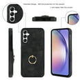 thumbnail image 4 of Fit for Samsung Galaxy S24 Plus Case Card Pocket 360° Rotatable Ring Holder Kickstand, Shockproof Drop Resistant PU Leather Soft TPU Back Protective Phone Case For Samsung Galaxy S24 Plus, Black, 4 of 9
