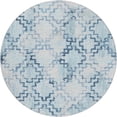 thumbnail image 2 of Addison Rugs Dream Shag Premium Machine Washable Transitional Tribal Blue Round Rug, 8' x 8', 2 of 8