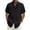 Black, variant on Miluxas Mens Short Sleeve Cuban Guayabera Shirt Casual Summer Beach Button Down Shirts Orange 10(XL)