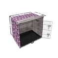 thumbnail image 6 of Floral Dog Crate Cover, Romantic Roses Continuous Violet Lilac Tones Pattern, Easy to Use Pet Kennel Cover Small Dogs Puppies Kittens, 7 Sizes, Eggplant Mauve, by Ambesonne, 6 of 6
