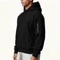 thumbnail image 4 of Luvrsol Men's Hoodies Drawstring Sweatshirt Solid Basic Long Sleeve Pullover Tops S-2XL, 4 of 9
