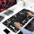thumbnail image 2 of Long Mouse Pads for Desk,Halloween Skeleton Fun Pattern Desk Mats on Top Of Desks, Desk Mouse Pad Extra Large with 3mm Non-Slip Base and Stitched Edge for Gaming,Office,Work,Home 31.5x15.7in, 2 of 5