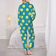 thumbnail image 6 of Goofa Ball Tennis Printed Women’s 2 Piece Pajama Set Super,Pajamas Women's Long Sleeve Sleepwear Soft Button Down Loungewear Pjs Lounge Set Nightwear-X-Large, 6 of 9