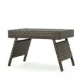 thumbnail image 6 of GDF Studio Olivia Outdoor Wicker Folding Side Table, Mixed Mocha, Set of 2, 6 of 6
