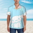 thumbnail image 2 of Lsque Sanrio Pattern Hawaiian Shirt for Men Unisex Summer Beach Casual Short Sleeve Cotton Linen Button Down Shirts-3X-Large, 2 of 6