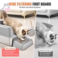 thumbnail image 2 of 6 in Deep Cat Litter Box Odor-Free Litter Box with Filtering Foot Board, 2 of 6
