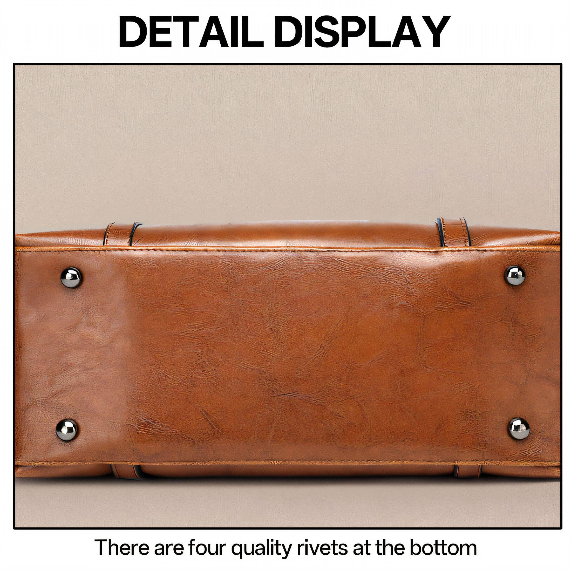 TELOLY Work Bags for Women,Adjustable Shoulder Strap Work Bag,Multiple Carry Styles Work Tote Bag,Brown