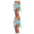 thumbnail image 1 of Jumpingount Vestidos de playa Gancho de ganchillo sólido sexy Cintura alta Cubierta de de encaje Tipo de abrigo Buena elasticidad Fácil de combinar Azul S 2piezas Jumpingount CBP393912, 1 of 6
