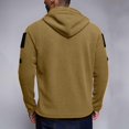 thumbnail image 4 of Men's Military Tactical Jacket Warm Fleece Plush Full Zip Hoodies Outdoor Winter Warm Coats Windbreaker with Pockets, 4 of 6