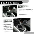 thumbnail image 3 of Unique Bargains 1 Pc 5 Speed Manual Shift Knob - Stick Shifter Lever Knob - for Chevrolet Cruze 08-12 Faux Leather, Black, 3 of 7