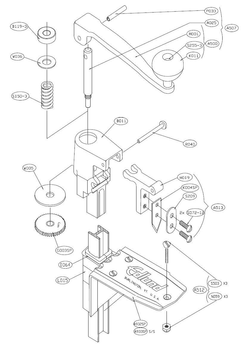 Edlund 11108 'Old Reliable' Heavy Duty Manual Can Opener Kit with Knife and Gear Replacement, Model #1 11" Tall (with kit)