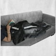 thumbnail image 6 of Outer Space Soft Flannel Fleece Blanket, Dark Futuristic Corridor of Spaceship Adventure Technology Sci Fi Art Prints, Cozy Plush for Indoor and Outdoor Use, 50" x 60", Greenish Grey, by Ambesonne, 6 of 6