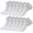 White, variant on WIZUTIZ 6 pairs Ankle Socks for Women Men Breathable Mesh Low Cut Socks Soft Cotton Daily Athletic